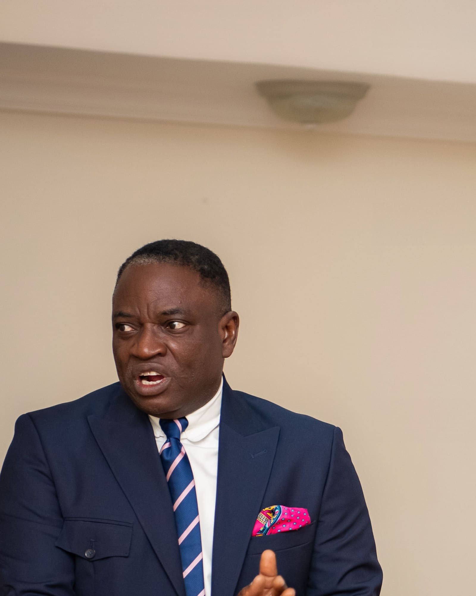Major General Pat Akem-Vingir at a BluePoint Leadership session
